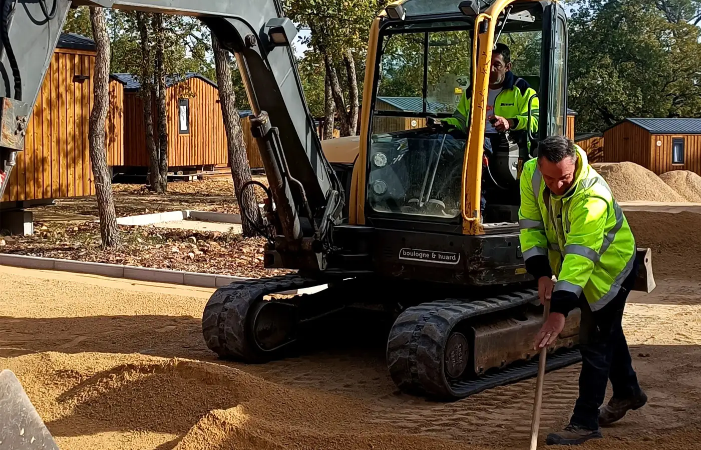 Travaux d'aménagements du Camping de Fayence